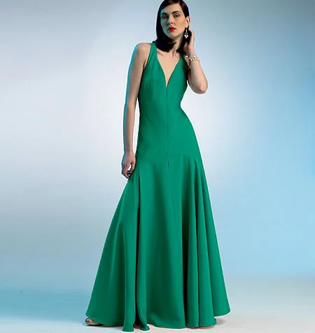 Boho Chic Fashion Vogue Dress V8814