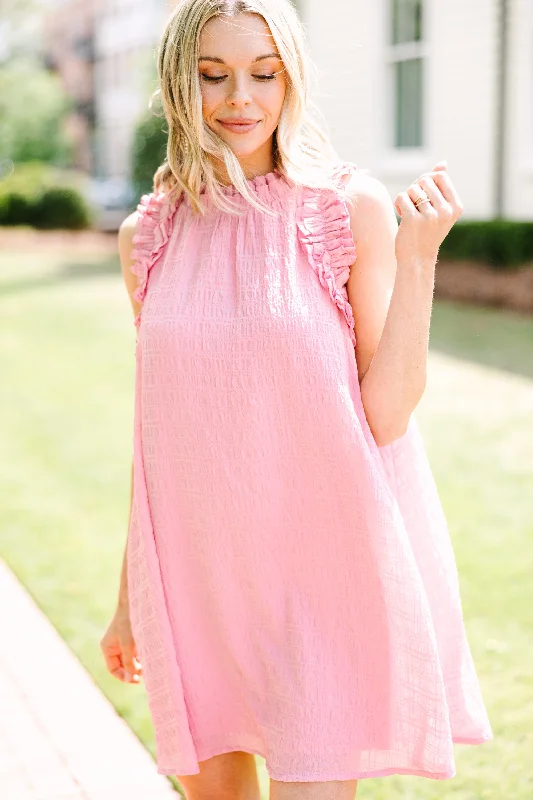 Best Online Boutiques For Women Falling For You Mauve Pink Ruffled Dress
