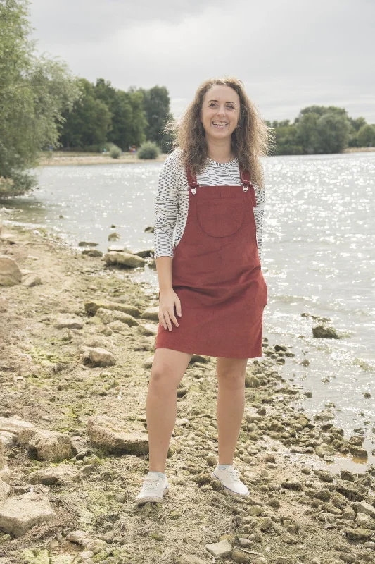Modern Women's Outfit Bobbins and Buttons Emily Dungaree Dress