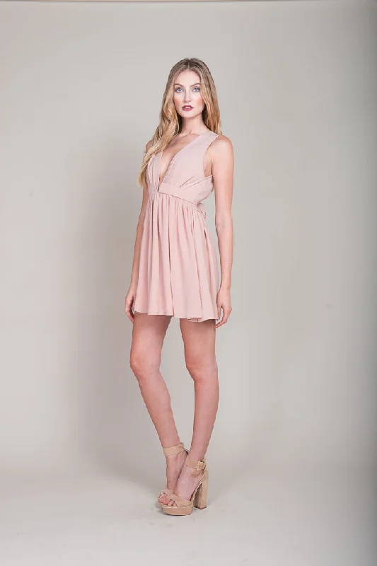 Timeless Women's Garments Laine Day Festival Dress Blush