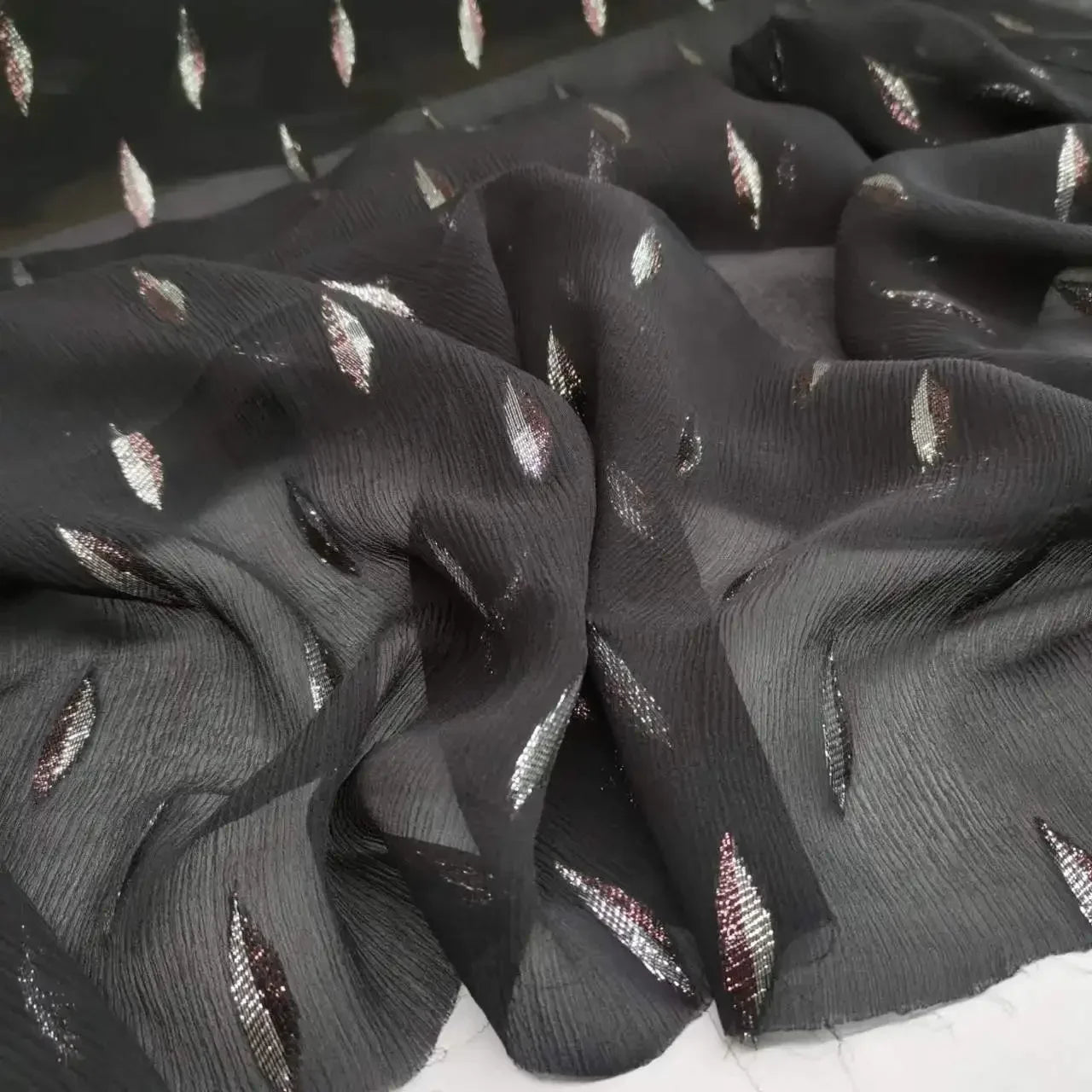 Earthy Tones Super Deal Somali Dirac Jacquard Silk With Metallic Lurex Mulberry Silk Saree Dress Tissue