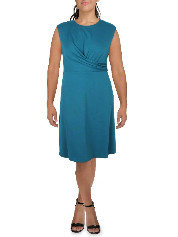 Women's Garments Womens Drapey Ponte Sheath Dress