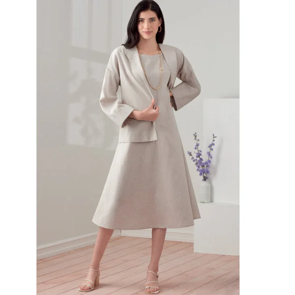 Women's Effortless Casual Outfit Simplicity Dress, Jacket and Top S9263