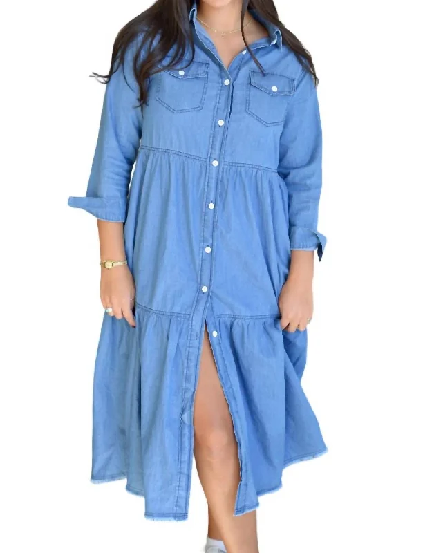 Women's Casual and Dressy Outfits Jessie Denim Dress In Blue