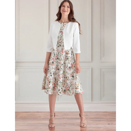 Bold Fashion Simplicity Dress and Jacket S9473