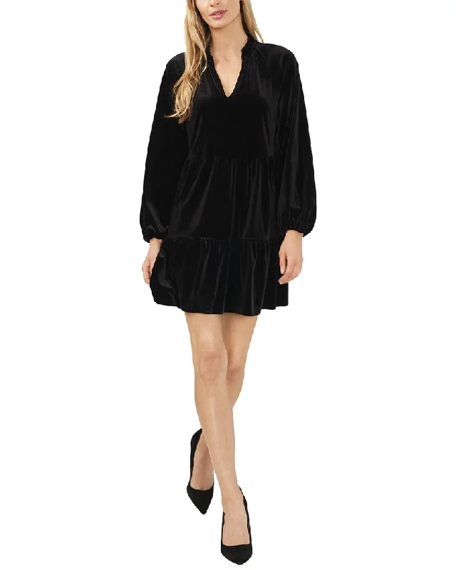 Casual Women's Clothing Online Cece Split Neck Tiered Dress