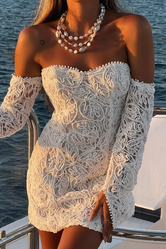 Women's Casual Garments Lilliana Off Shoulder Lace Dress