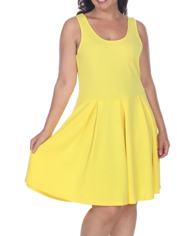 Women's High Street Fashion Plus Womens Party Short Fit & Flare Dress