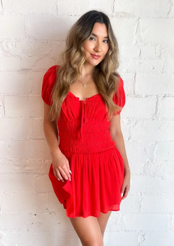 Online Boutiques Red Hot Girly Dress