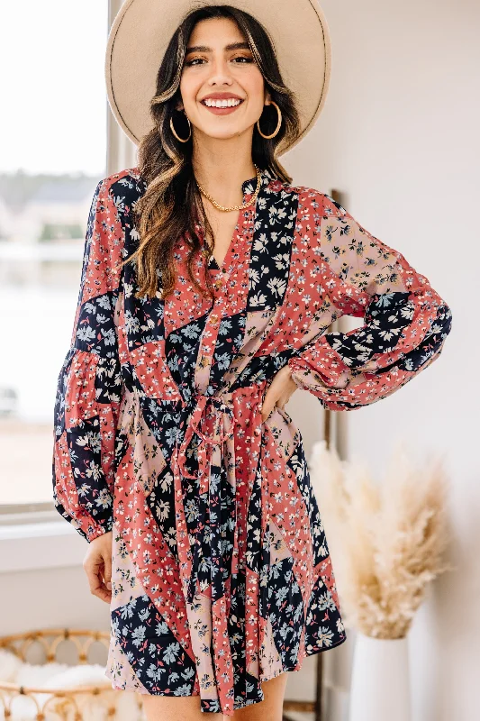 Women's Clothes For Work Events Keep Your Cool Coral Pink Boho Dress
