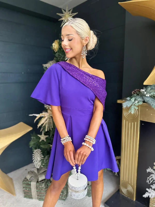 Tailored Clothing For Women Molly Detailed Occasion Dress Purple