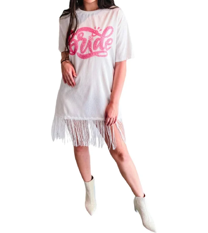 Women's Date Night Outfit Bride To Be Dress In White