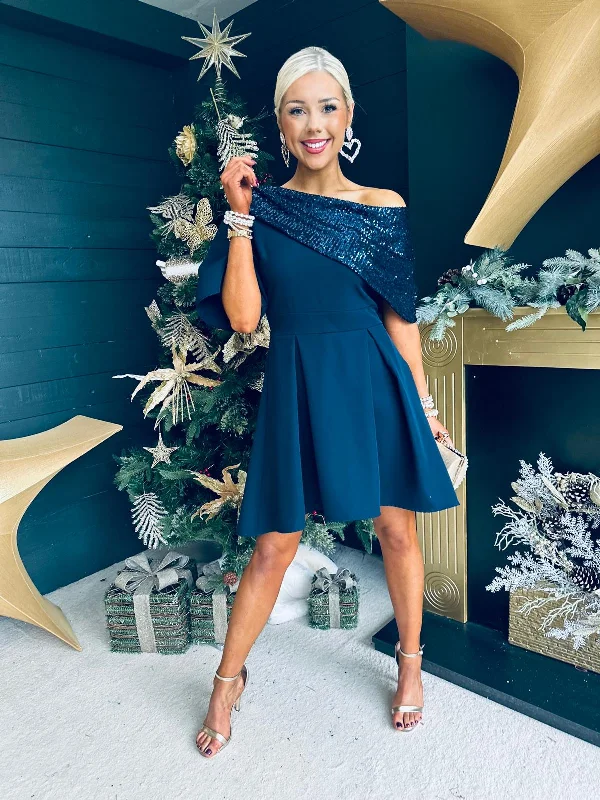 Women's Occasion Wear Clothes Molly Detailed Occasion Dress Navy