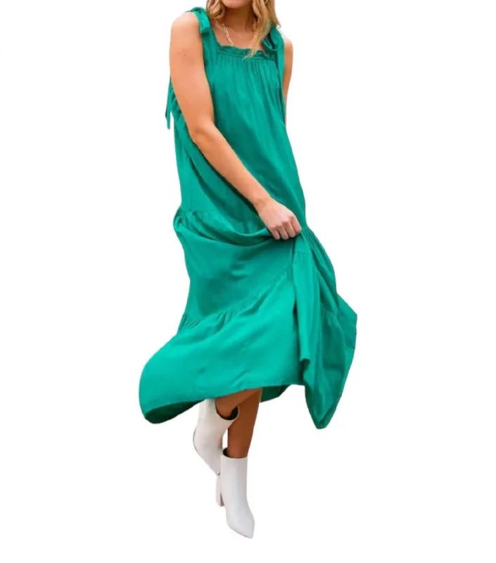 Women's Fashion Clothing Venetian Coast Dress In Sea Green Teal