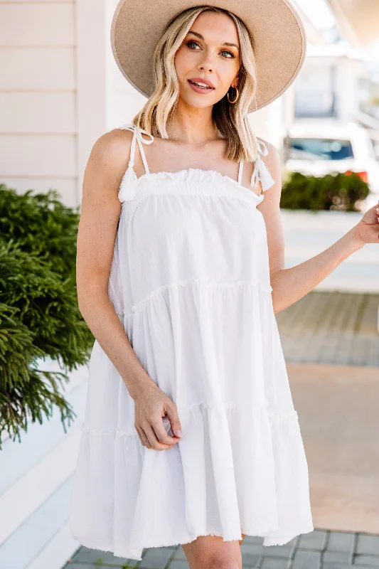 Fashion Forward Making Memories Off White Babydoll Dress