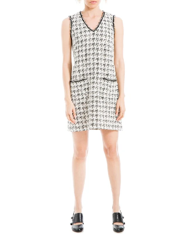 Chic Women's Clothing for Work and Travel Max Studio Tweed Short Dress