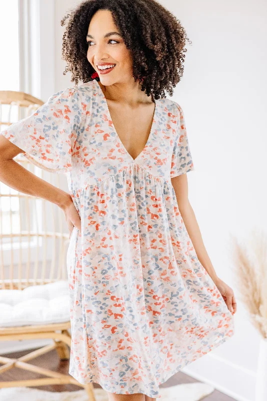 Casual Outfit For Women Spring Dreams Taupe Brown Leopard Dress