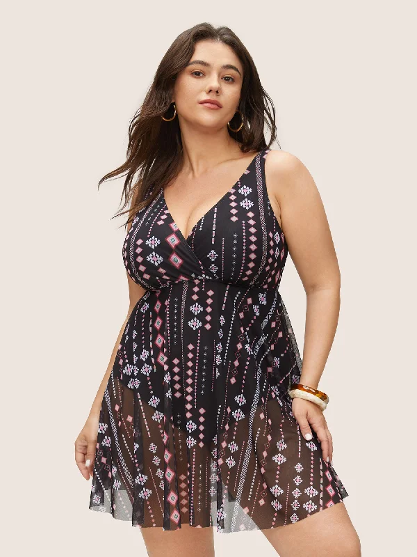 Clearance Sale Online Bandana Mesh Adjustable Straps Swim Dress