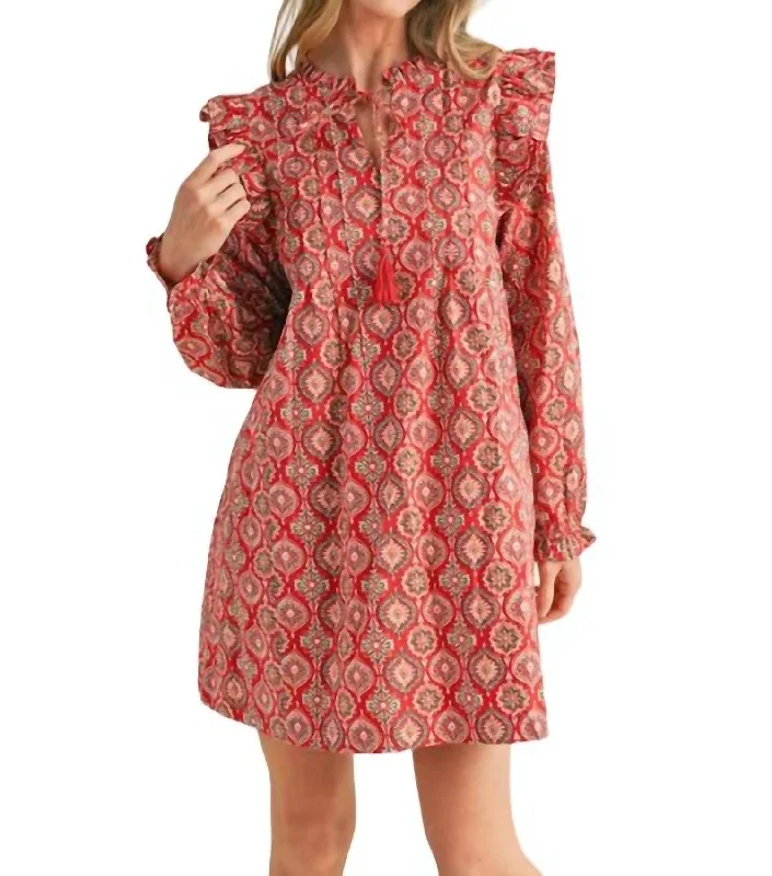 Plus Size Women's Fashion and Clothing Cassie Dress In Red