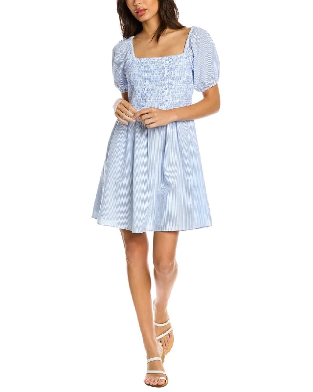 Affordable Women's Clothes Sail to Sable Seersucker A-Line Dress