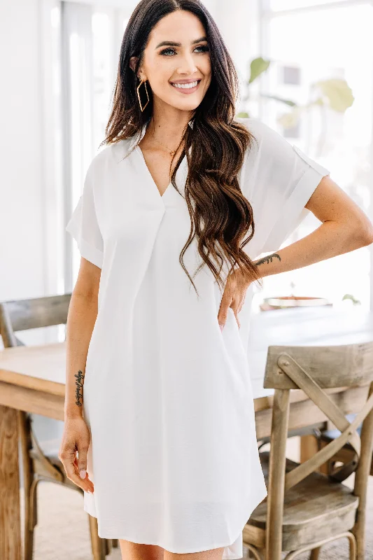 Everyday Fashion Business As Usual White Dress