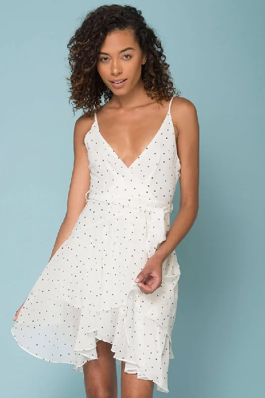 Women's Clothing Sets Miah Tied Waist Dress White