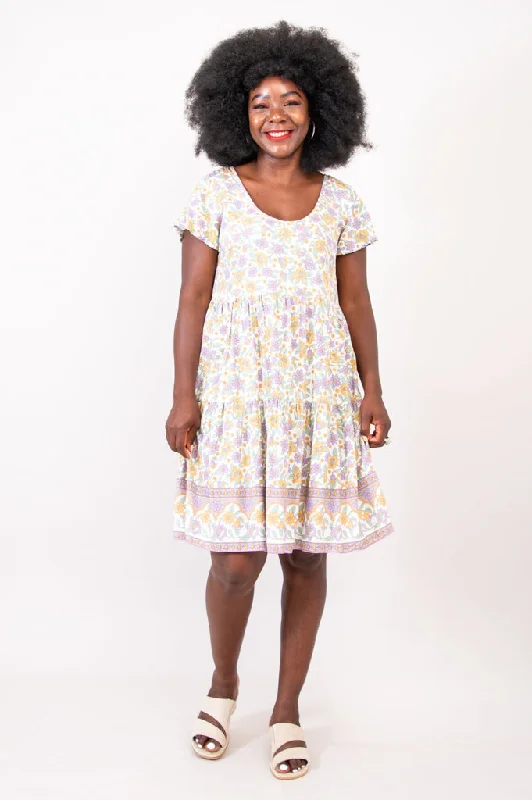 Everyday Wear Kaya S/S Slv Dress, Crema