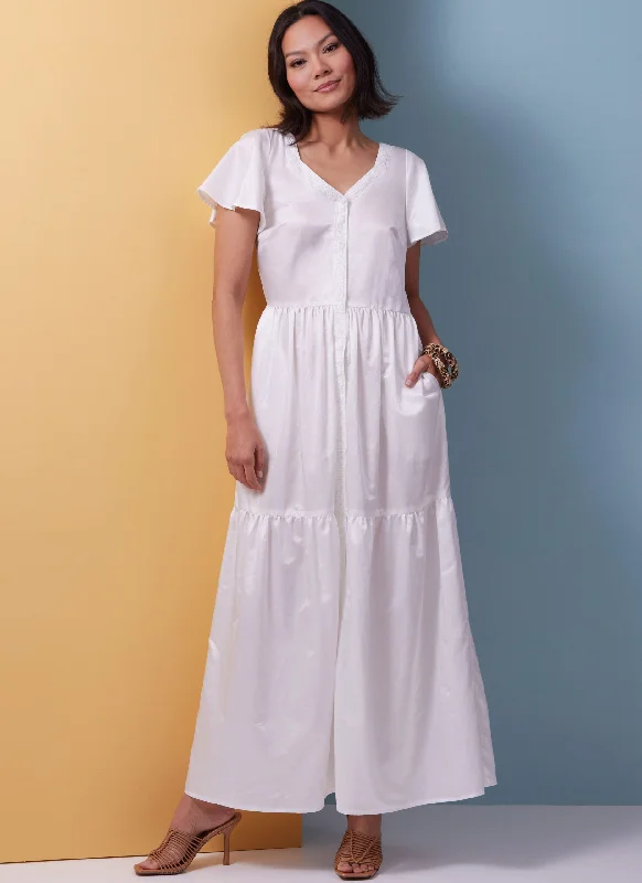Feminine Dresses for Women in Bold Prints Butterick Dress B6983