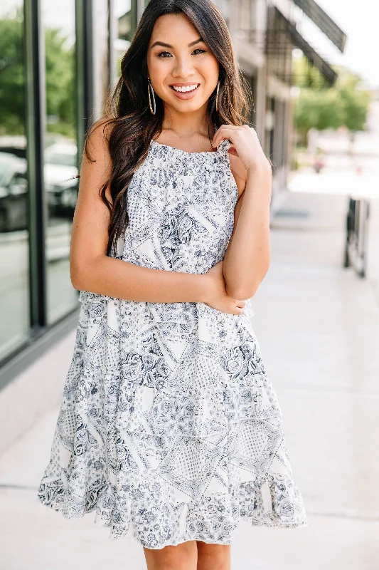 Relaxed Style All The Love Navy Blue Paisley Dress