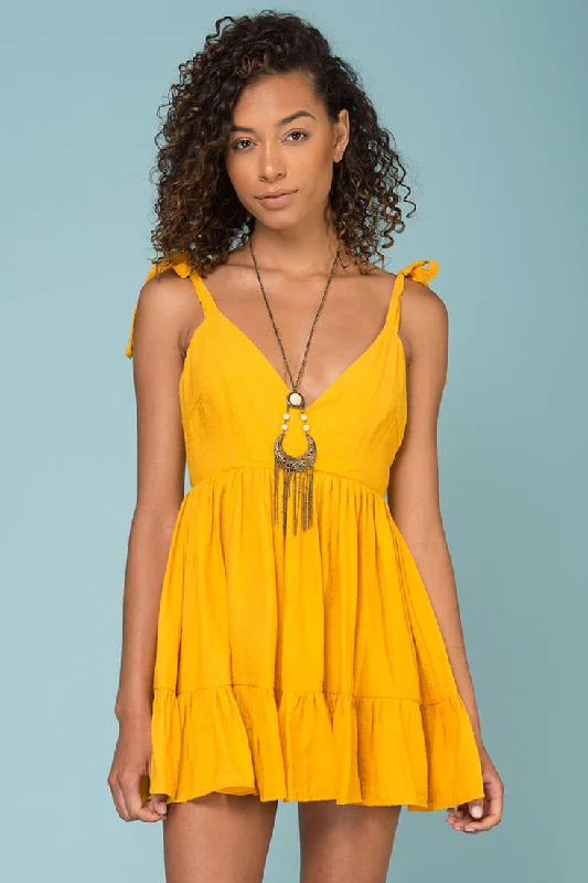 Luxury Women's Clothes Elin Ruffled Bottom Dress Mango