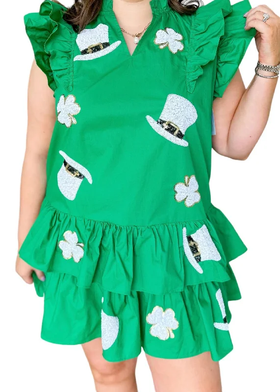 Online Clothing Boutiques Luck Of The Irish Dress In Green