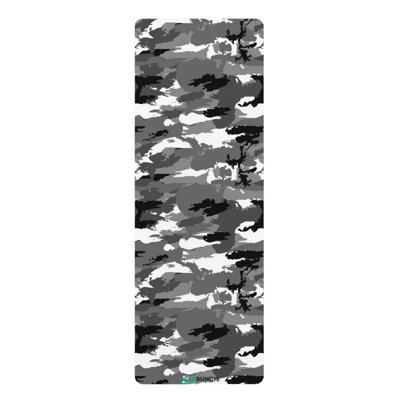 Find Balance With Discounted Yoga Essentials GearBunch Black & White Camo Yoga Mat
