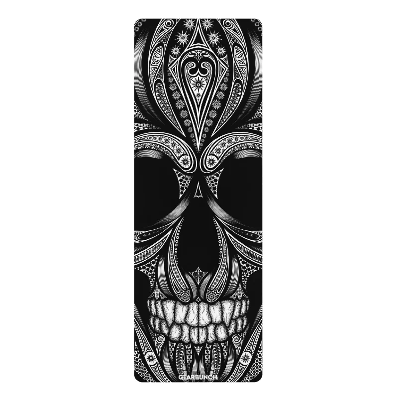 Perfect Support, Perfect Price On Yoga Props GearBunch Ornamental Single Skull Yoga Mat