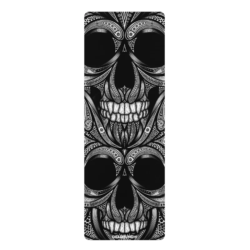 Feel The Difference With Premium Yoga Gear Deals GearBunch Ornamental Skulls Yoga Mat