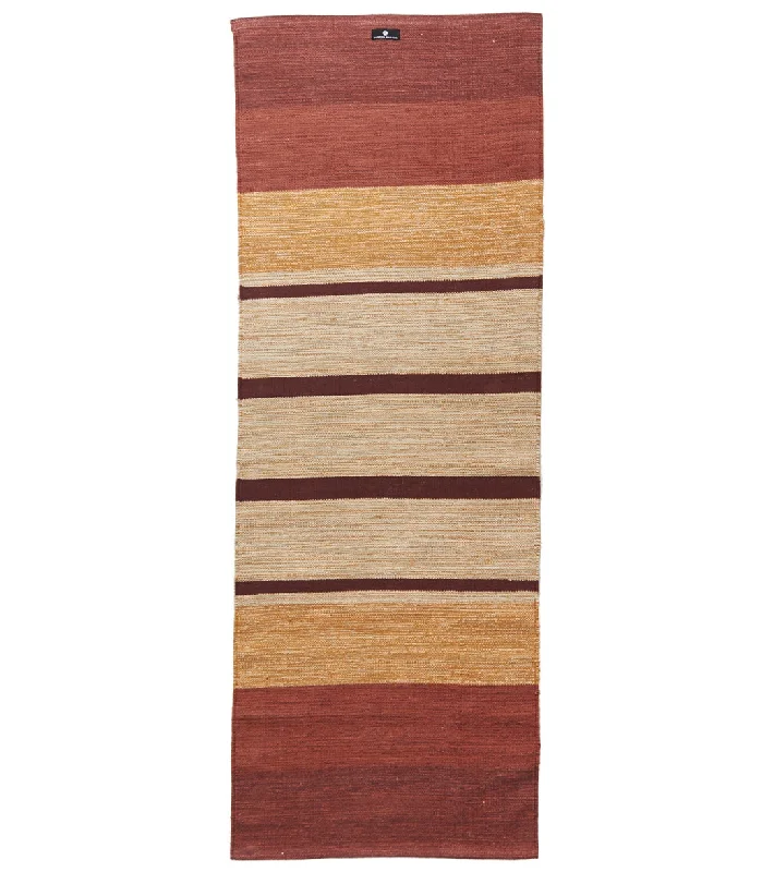 Comfort Meets Style In Our Yoga Sale Hugger Mugger Cotton Yoga Rug 74" 3mm Red Rock