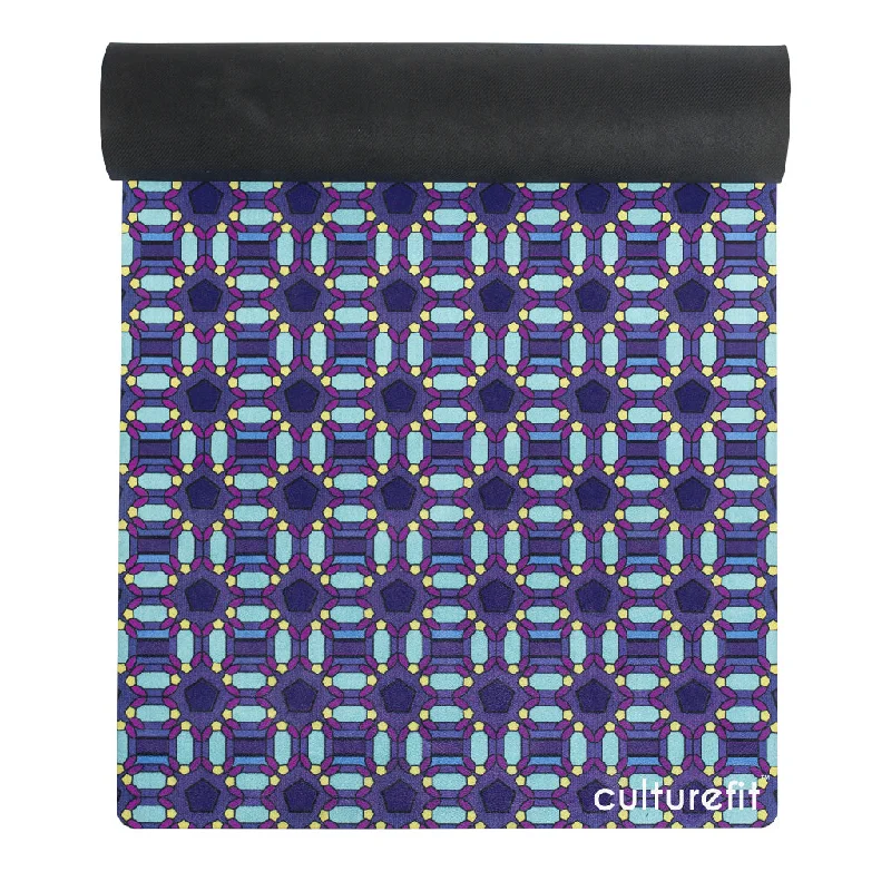 Flow Into Savings On Top Yoga Products THE CULTURE FIT YOGA MAT: BLUE ANKARA