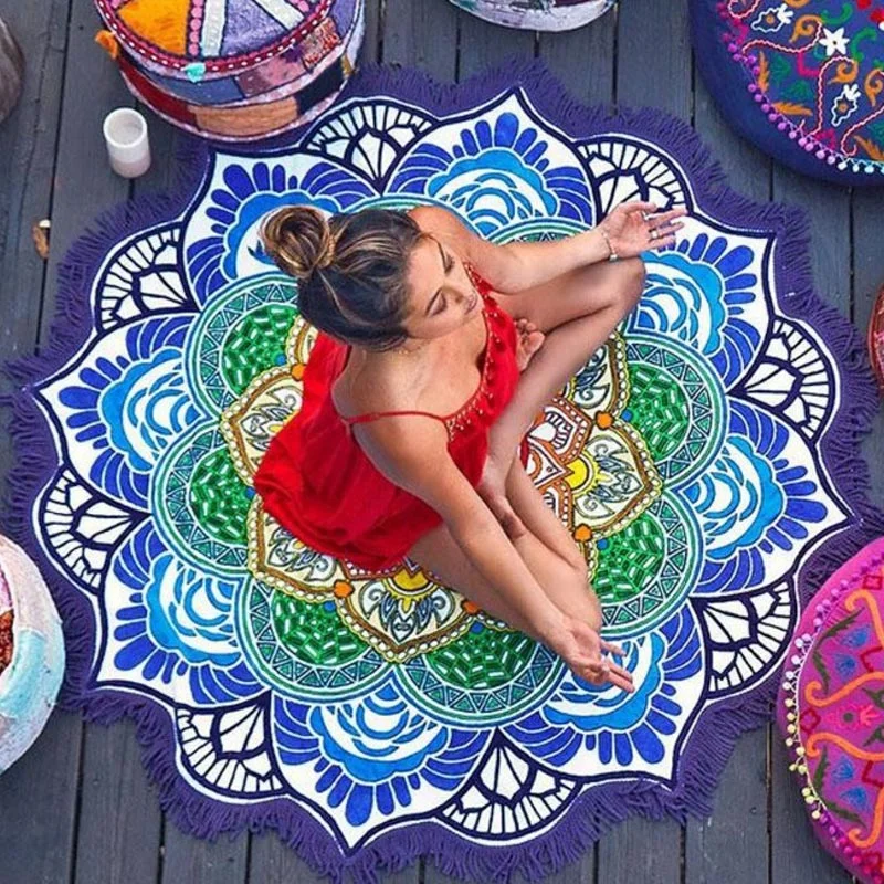 Exclusive Deals On Yoga Mats, Blocks, And Straps Multifunctional Indian Tapestry With Tassel Lotus Printed Beach Towel Wall Hanging Yoga Mat Bikini Cover-Up Home Decoration Exclusive Deals On Yoga Mats, Blocks, And Straps Multifunctional Indian Tapestry With Tassel Lotus Printed Beach Towel Wall Hanging Yoga Mat Bikini Cover-Up Home Decoration