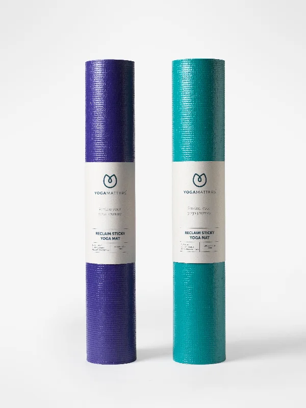 Enhance Every Stretch With Premium Yoga Gear Yogamatters Reclaim Sticky Yoga Mat - Box of 4