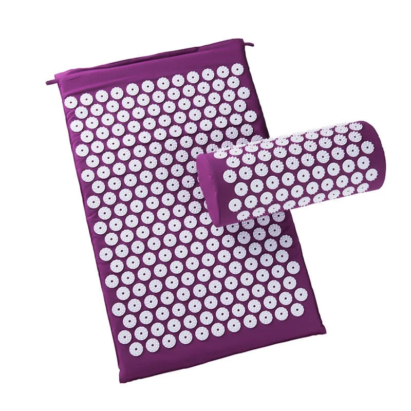 Breathe Easy With Yoga Gear On Sale Relaxation Relief Stress Tension Body Yoga Mat Acupressure Massager Mat Relieve Body Stress Pain Spike Cushion Mat Supply Pillow
