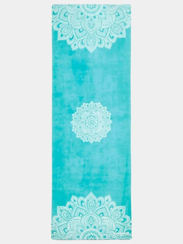 Limited-Time Yoga Gear Sale Yoga Design Lab Travel Mat 1.5mm- Mandala Turquoise