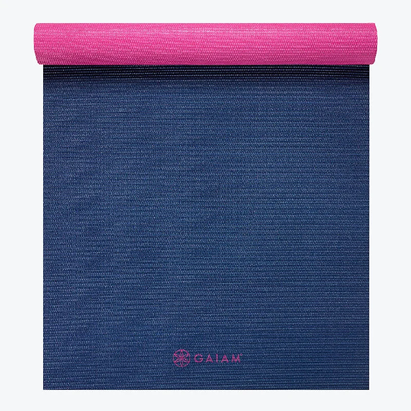 The Yoga Sale You’Ve Been Waiting For Navy Fleur 2-Color Yoga Mat (3mm)
