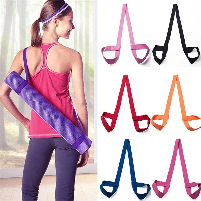 Limited-Time Sale On Premium Yoga Gear Yoga Mat Strap Strap Belt Adjustable Sports Sling Carrier Shoulder Carry Strap Belt Exercise Stretch Fitness Elastic Yoga Belt