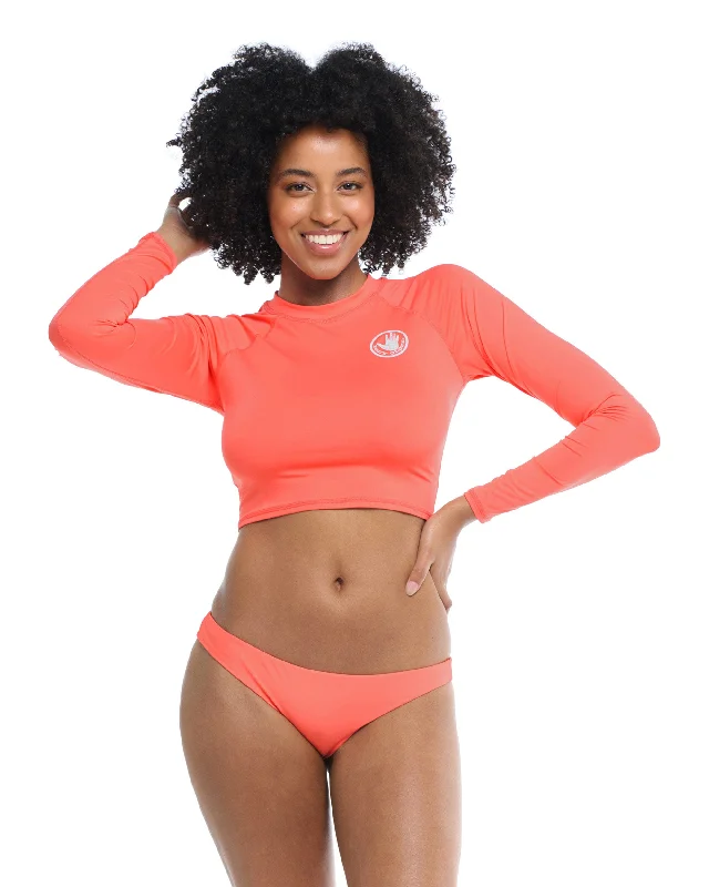 Yoga Wear That Moves With You At Lower Prices Smoothies Let It Be Cross-Over Rash Guard - Sunset Yoga Wear That Moves With You At Lower Prices Smoothies Let It Be Cross-Over Rash Guard - Sunset