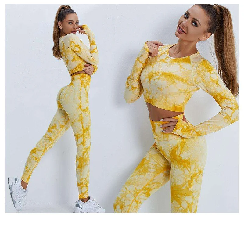 Your Yoga Essentials, Now At Lower Prices Fitness Pants Tie Dye Yoga Wear leggings Nude Brushed Sports Long Sleeve Suit Your Yoga Essentials, Now At Lower Prices Fitness Pants Tie Dye Yoga Wear leggings Nude Brushed Sports Long Sleeve Suit