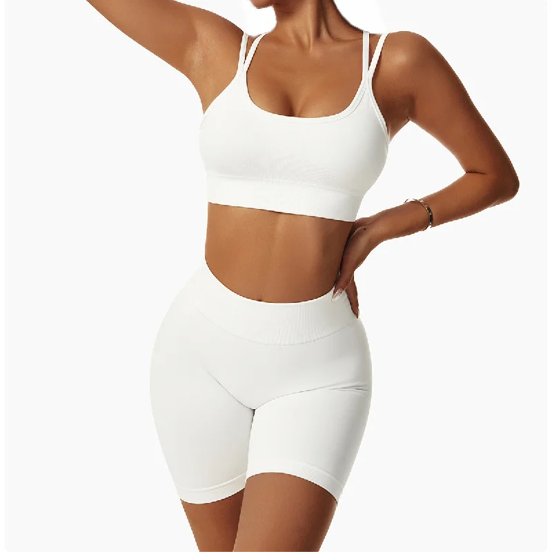 Premium Yoga Wear At Special Discounts Pretty Strappy Seamless Bra Top