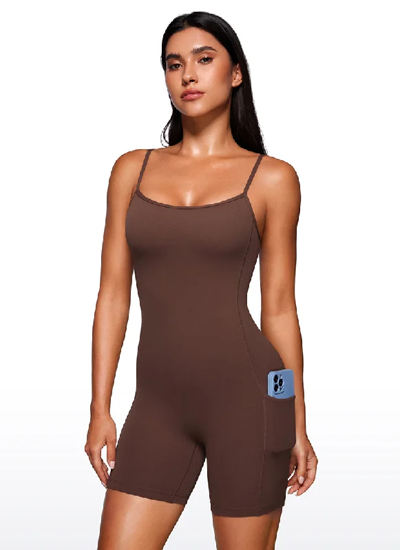 Breathable, Moisture-Wicking, And Budget-Friendly Butterluxe Pocketed Rompers 6'' - Shorts Bodysuits Breathable, Moisture-Wicking, And Budget-Friendly Butterluxe Pocketed Rompers 6'' - Shorts Bodysuits