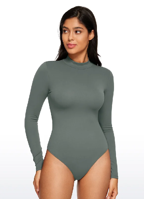 Comfortable, Stylish, And Now More Affordable Butterluxe Mock Turtleneck Long Sleeve Bodysuits Comfortable, Stylish, And Now More Affordable Butterluxe Mock Turtleneck Long Sleeve Bodysuits