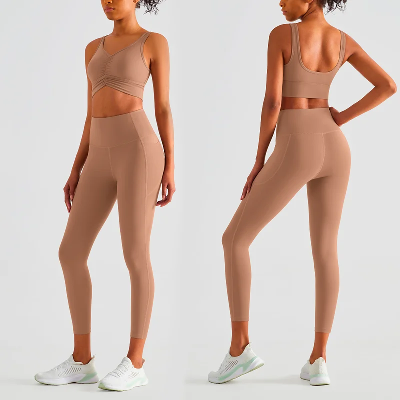 Upgrade Your Yoga Wardrobe For Less Running Bra & Legging Set