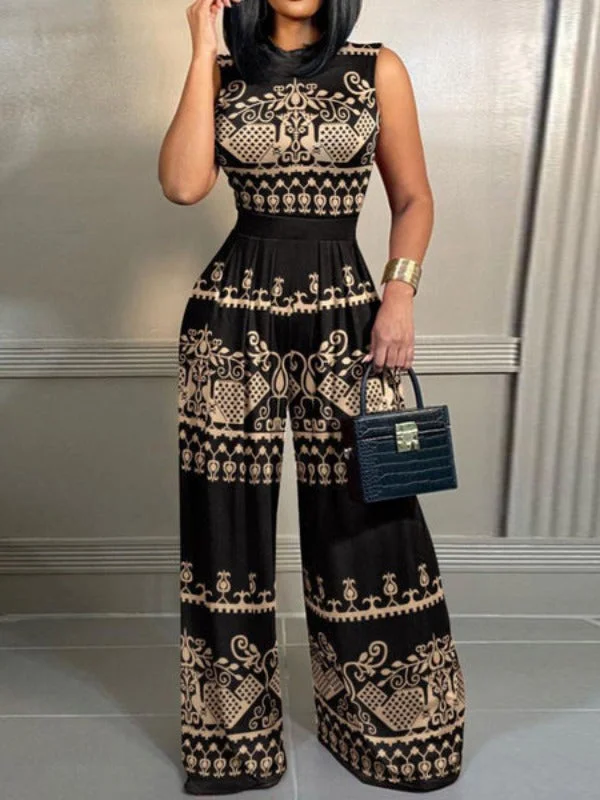 The Best Styles At The Best Prices Alpha C Apparel Women Scoop Neck Wide Leg Jumpsuit with Pockets The Best Styles At The Best Prices Alpha C Apparel Women Scoop Neck Wide Leg Jumpsuit with Pockets