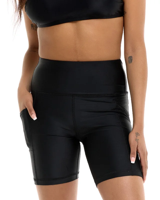 Elevate Your Style And Practice For Less Smoothies Spin Bike Short - Black